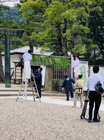 テレビカメラも来てました❗️「出雲大社に行ったらラッキーな事が！(◍ ´꒳` ◍)b斐川町」