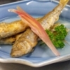 稚鮎唐揚げ　煎り酒
