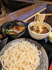 炙り鴨つけうどん「国産小麦を使用✨コシのあるうどんもあります🥰」
