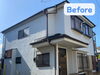 施工前の全景写真です「【船橋市駿河台 外壁塗装】築約50年のモルタル外壁の傷みを徹底補修」