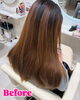 「HAIR SALON CIELのグレージュカラー韓国人風くびれ巻き❣️」