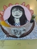 特別オーダーの似顔絵ケーキ「イラストデコレーションケーキでお祝い🎂」