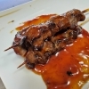鶏レバー串　(たれ・塩)