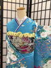 「ふりそでsanQ高砂店👘牡丹、桜洋柄お振袖🌸爽やかカラー🩵✨GW来店予約承り中🌟【東京都葛飾区限定！成人式の豪華振袖フルセットレンタル)」