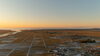 「上空からの荒川と日本海と夕日【期間限定2024新春キャンペーンお申込受付中】」