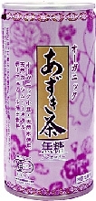 オーガニック小豆・天然水を使用した「あずき茶」
左・175ｇ／150円
下・1000ml／350円
（200ml／120円もあり）