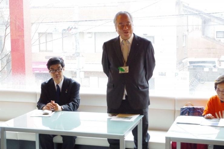 下京・東山の両区長さんも参加して、七条大橋の魅力と価値について想いを語られていました。