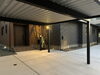 施工後「【プレオ福島店】施工事例紹介「人工芝＆広い駐車スペース＆植栽ライティング」」