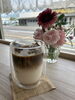 アイスカフェラテ「むらさんズで　アイスラテ　始まりました」