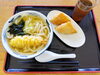 先週の日替わり「海老天うどん と いなり寿し」です！「今週（7/13から7/17）の日替わりランチ（890円）メニューです♪」