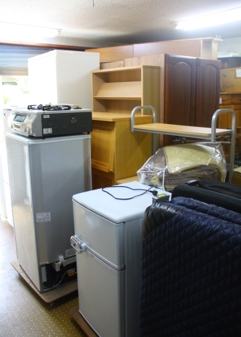 中古品倉庫の内覧もできます。事前にお電話の上、ご来店下さい。「リサイクルショップsumaiya エコワークス(株式会社住まいや)」