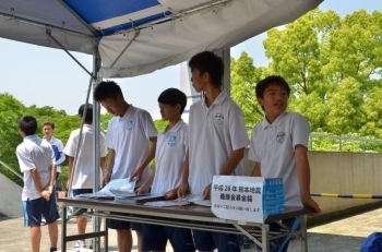 熊本震災の募金活動も行われました