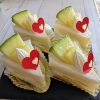 メロンのショートケーキ