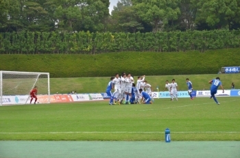 尾崎選手のフリーキック