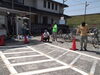 「河内磐船駅南自転車駐車場の線引き作業が終わりました！」
