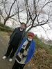 「権現山に花見に行きました。」