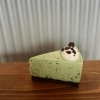 チョコミントのレアチーズケーキ