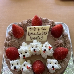 本日のお誕生日ケーキ