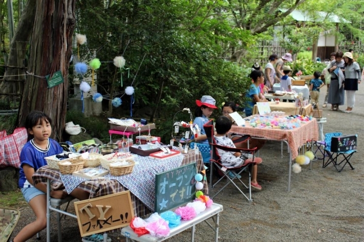 子供店長さんたちが出展するエリアでは一生懸命声かけしていましたよ！