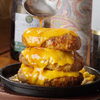 「温玉トマトハンバーグプレート」