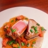 本マグロレアステーキ 実山椒と焦がしバターソース