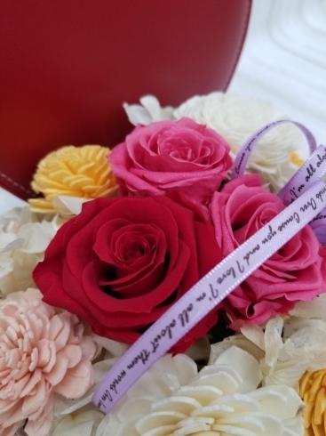 薔薇の色が選べます「ご結婚のお祝いにご注文をいただきました☺️」