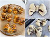 「リボン🎀の形のあんぱん🧸『ビストロ』を使って焼きました♪」