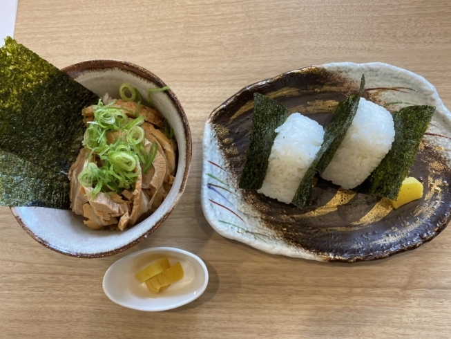 おにぎり＆ミニチャーシュー丼「New Open♫」