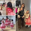 大好きなママと妹♡控室でのわちゃわちゃ♡「那珂川市　フラダンス教室　楽しかった文化祭　レイマカナアロハ」
