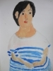 「児童科　女の先生を描きました」