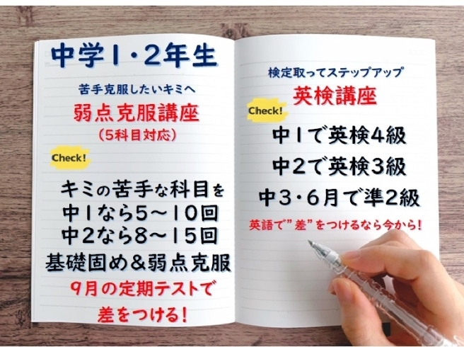 「夏期講習の受付6月より開始します！白井市で個別指導塾探している方是非お待ちしております！」