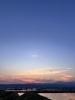 坂の中腹から 18:49「恋人坂の夕焼けと水鏡　会津盆地の一期一会の色」