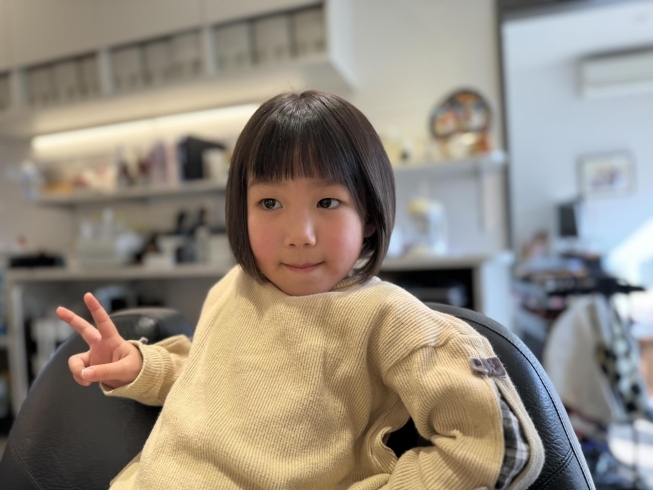 「First hair cut かわいい姉妹」