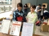 浴衣でバル街!のイベントに合わせ、受付でも浴衣を着た二人がお出迎え
