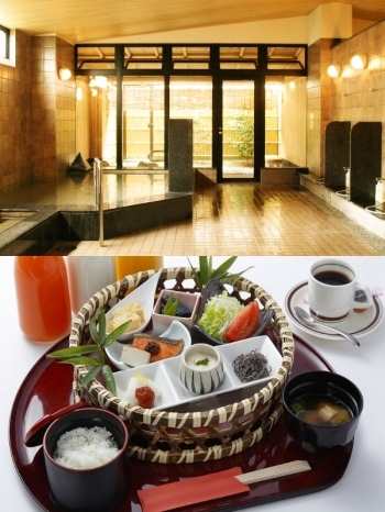 大浴場と人気の和朝食「ニューコマンダーホテル」