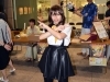 コスプレで参加の女性。「ガッチャマンクラウズの大ファンです。コースターを楽しみにしています。」