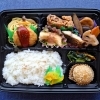 チキンハンバーグ、エビマヨ、から揚げ、焼魚他