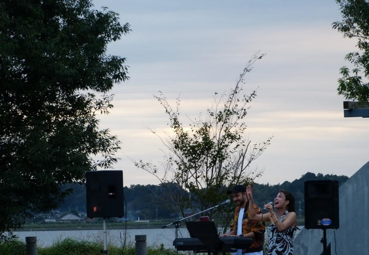 お天気の良ければ、夕日がとても美しい行方市内の「夕日スポット」一つです。