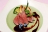 【鴨肉のロースト ブルーベリーと赤ワインのソース】