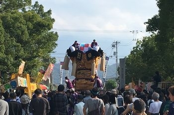 白浜太鼓台入場（八旛神社）