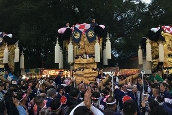 八旛神社かきくらべ2位　山端太鼓台