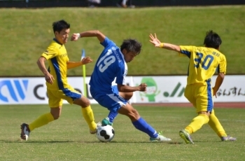 園田選手の切り返し