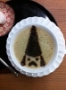 『高岡街ラテ』メニュー。当店は、ゆるキャラの前田利長くん♪「いっぽ堂」