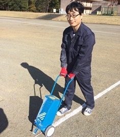 イベント準備中の伊藤さんです。