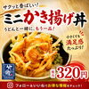 サクッと香ばしい！ miniかき揚げ丼 appetiser「木曜ランチ限定ダブル汁うどん＆ミニかき揚げ丼で満腹セット」