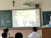 「教室で生徒総会、クラブ紹介 」