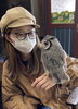女の人だけど優しいからいいらしい「フクロウに癒やされる」