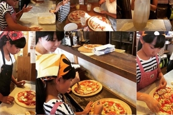 恒例のお子様ピザ教室♪　ご自分だけのピザを作るとっておきの時間「トラットリア オラ ハラクチェ」