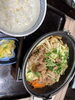 鍋焼きうどん「―　定食は大盛ごはん！　―」