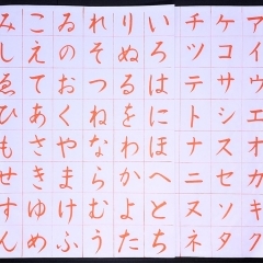 仮名文字の手本例